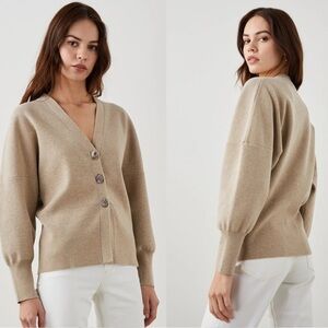 Rails Brunella Rib Cardigan in Oat